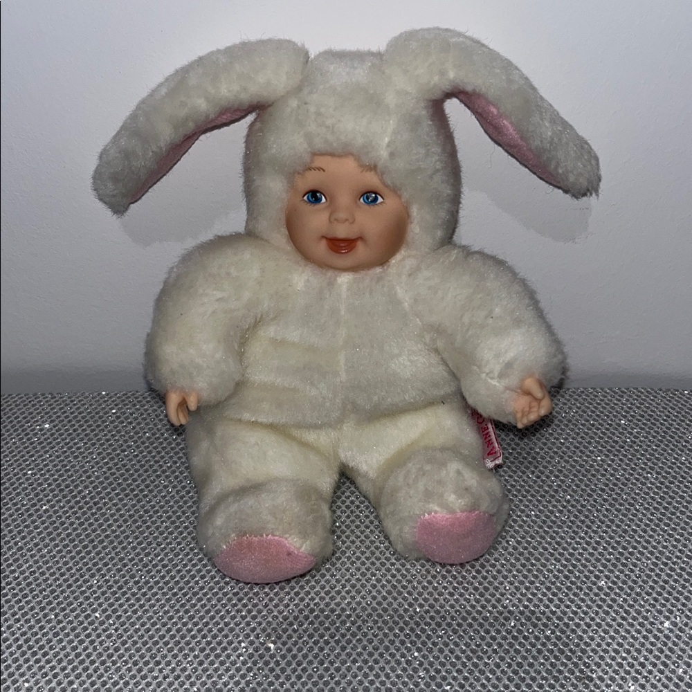 Vintage Anne Geddes, Baby Bunnies Bean Filled, millésime 1998